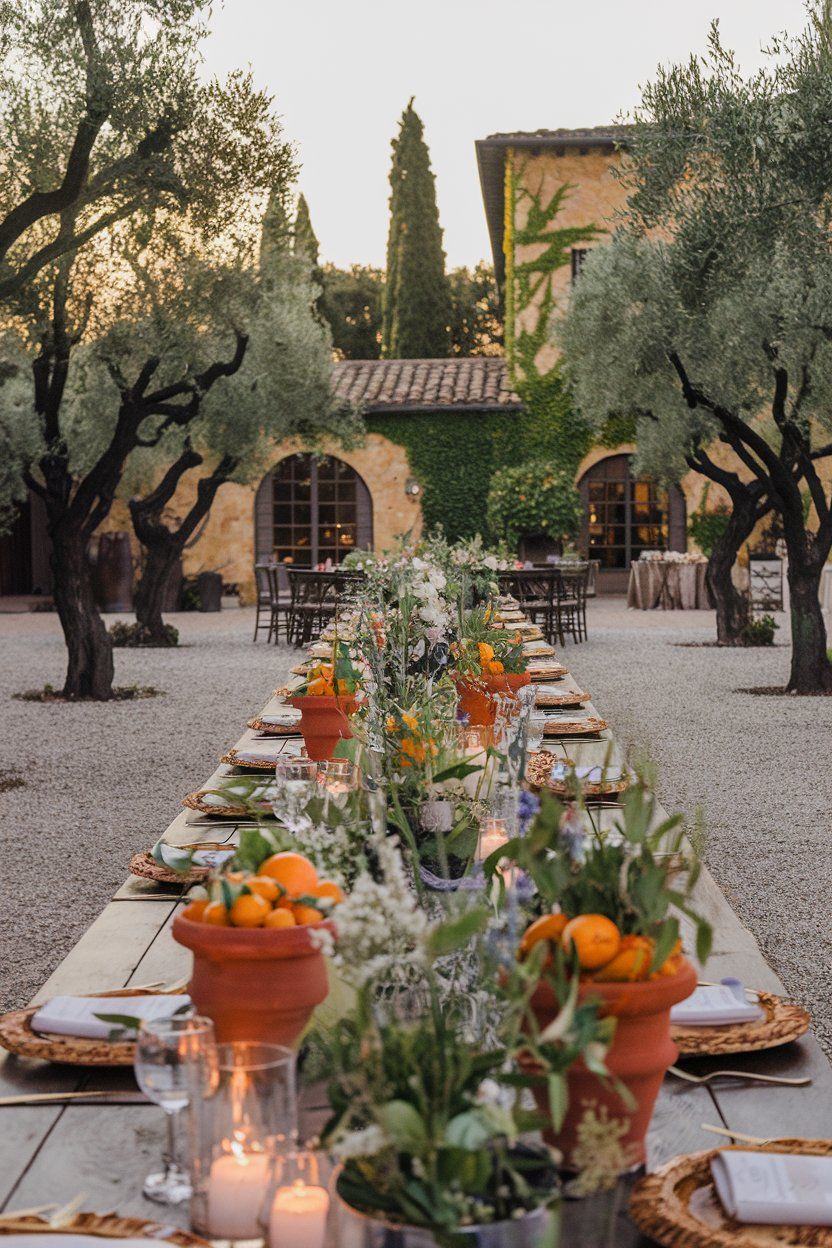 Romantic Tuscan-Inspired Wedding Ideas 🍋🍷