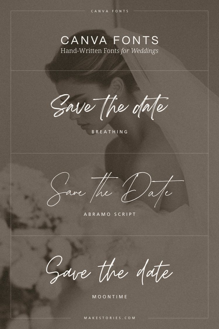 Best Canva Fonts for Wedding Invitations