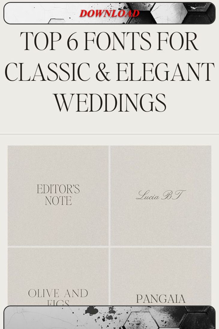 18 Canva Font Combinations for Wedding Invitations