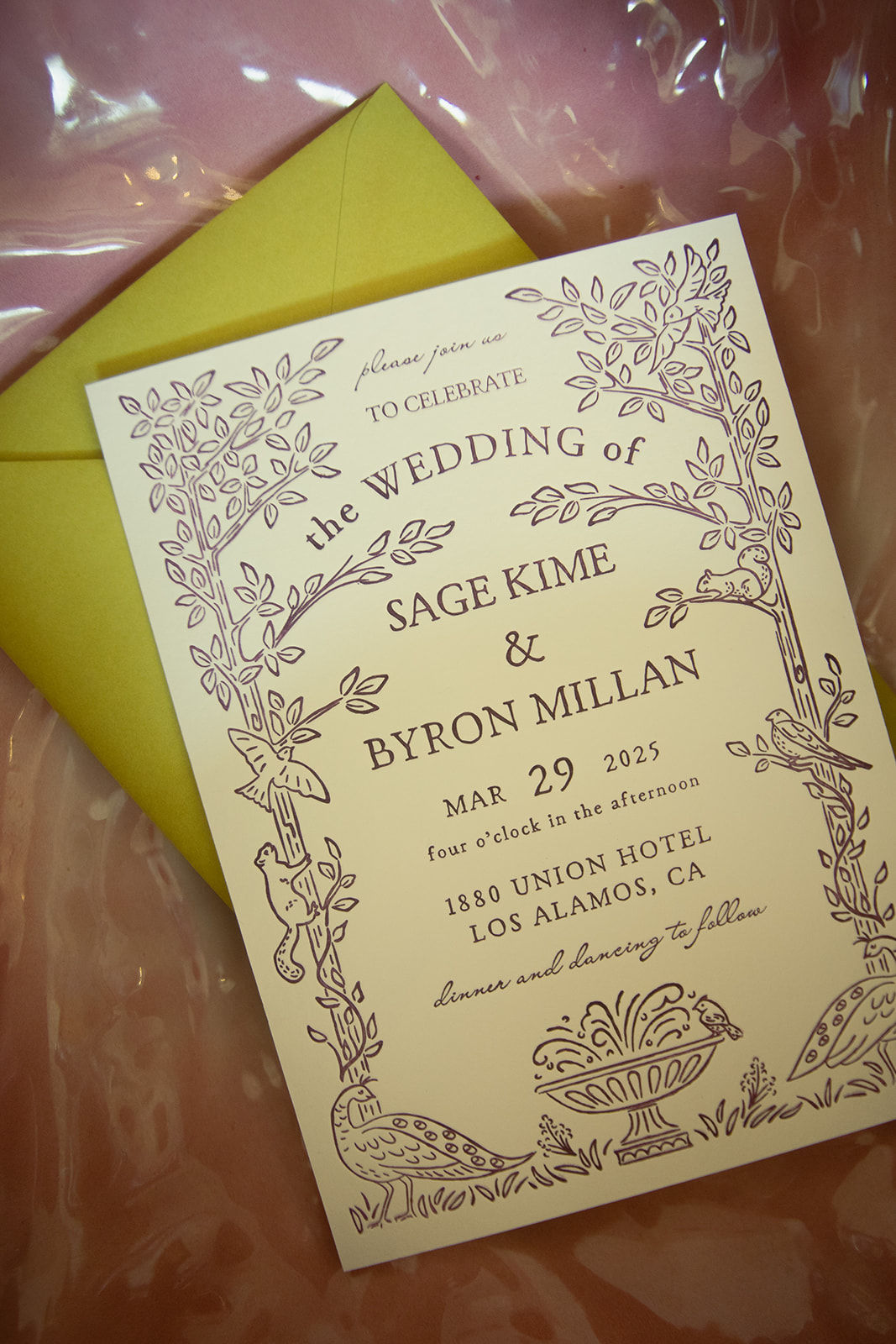 You are cordially invited toa wedding at 1880 Union Hotel