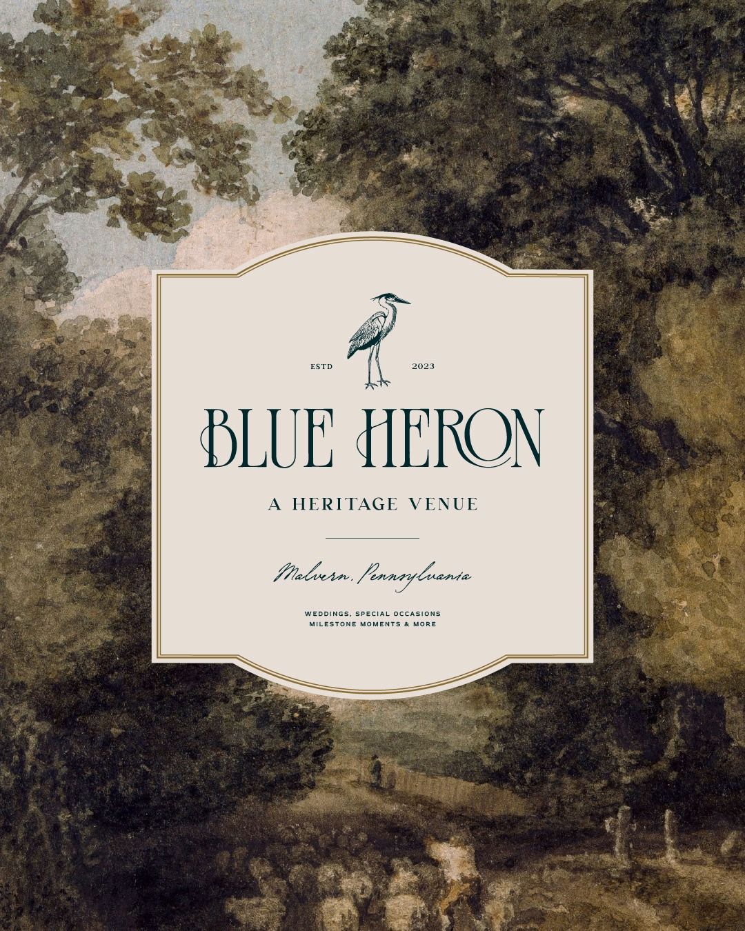 Vintage Emblem Logo Design for Event Spaces with Timeless Charm