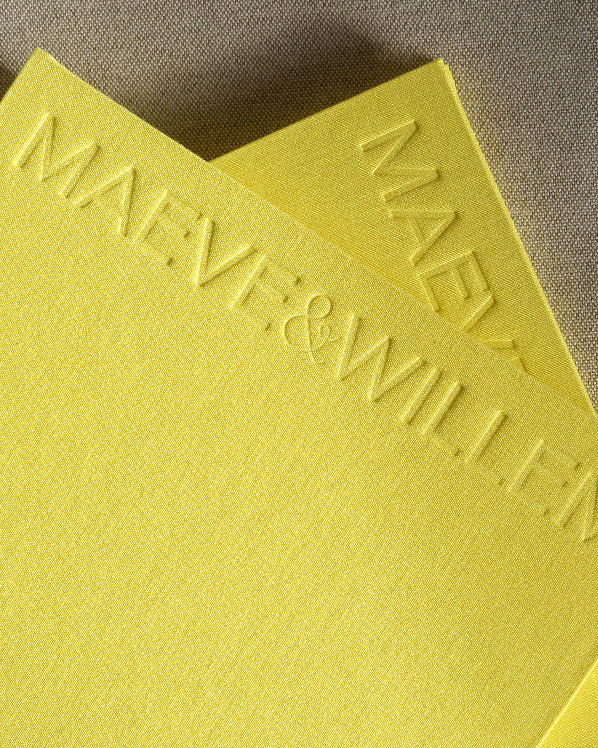 Modern Linen Wedding Folios