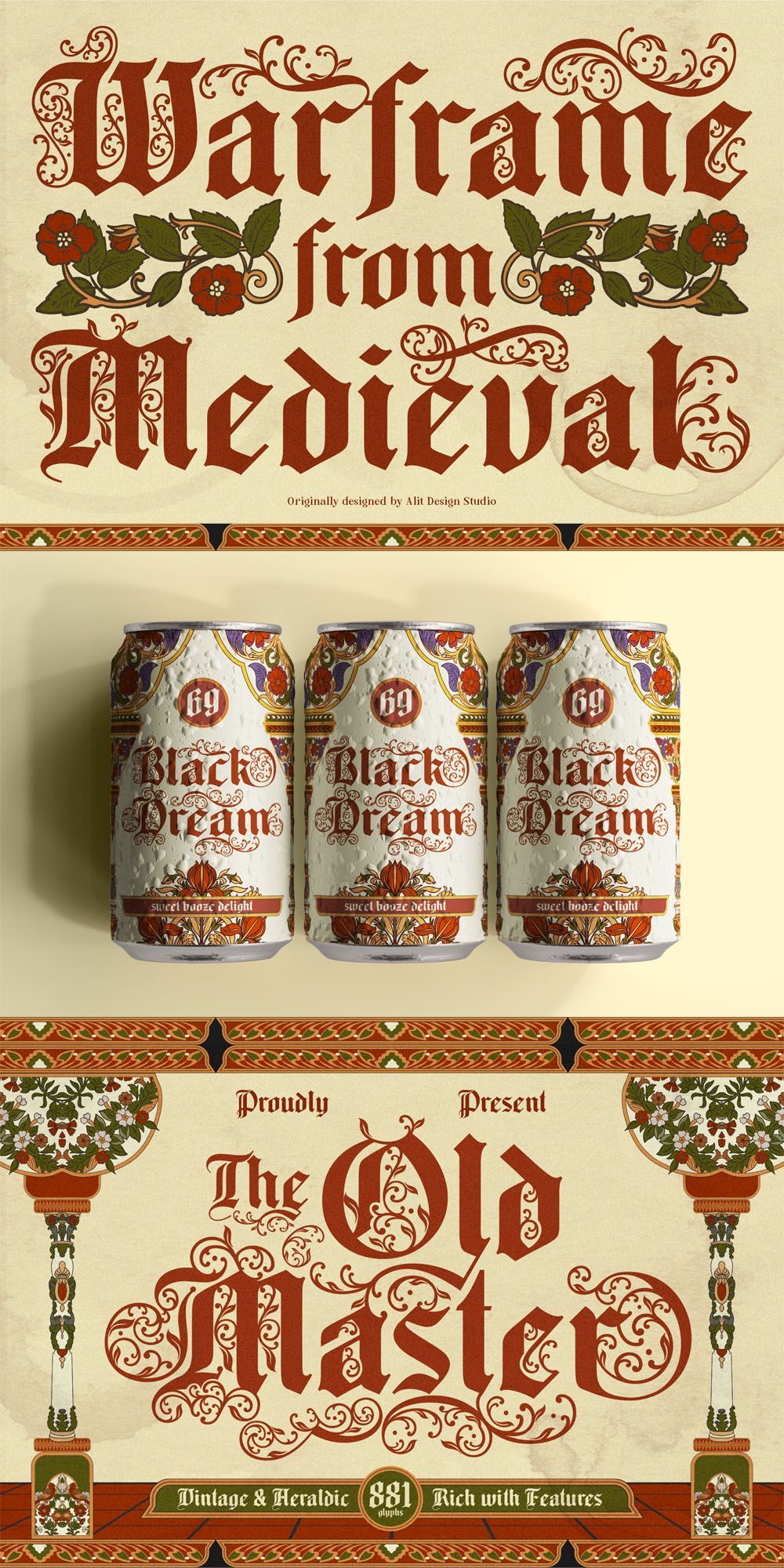 Royal Blackletter Typeface for Vintage and Expressive Typography