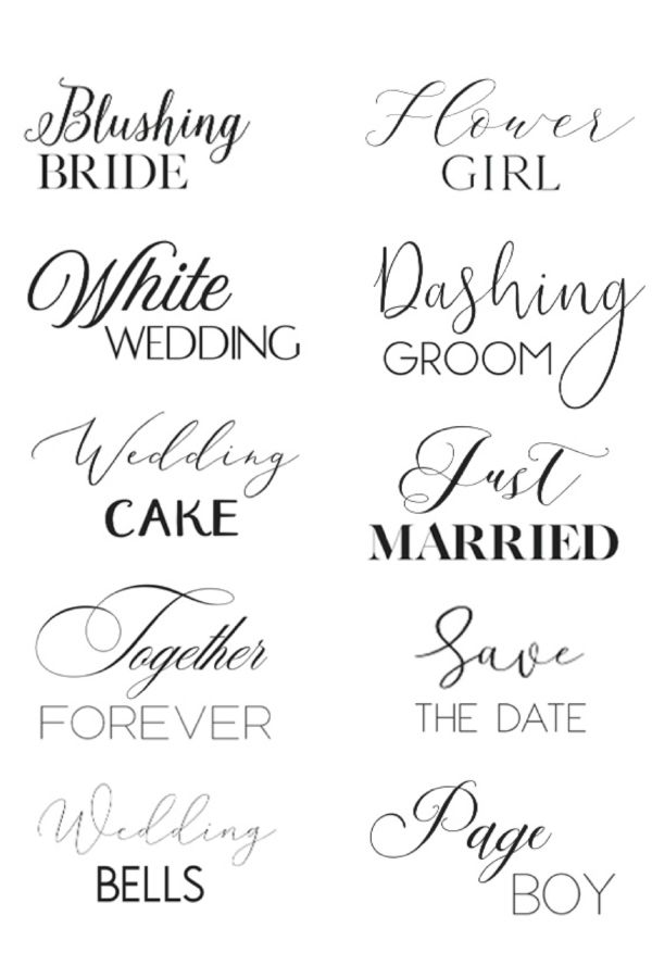 Best Font Combination Ideas For Wedding Printables