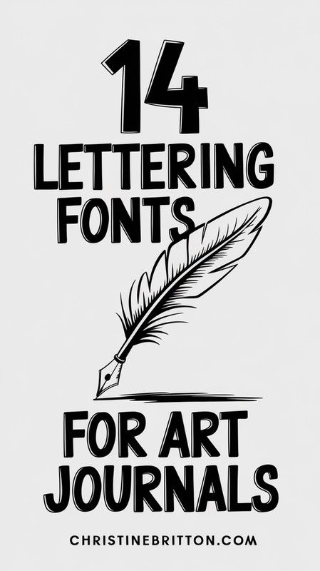 🖌️ 14 Different Font Styles Handwriting 💕 Alphabet Fonts Simple & Elegant for Journals