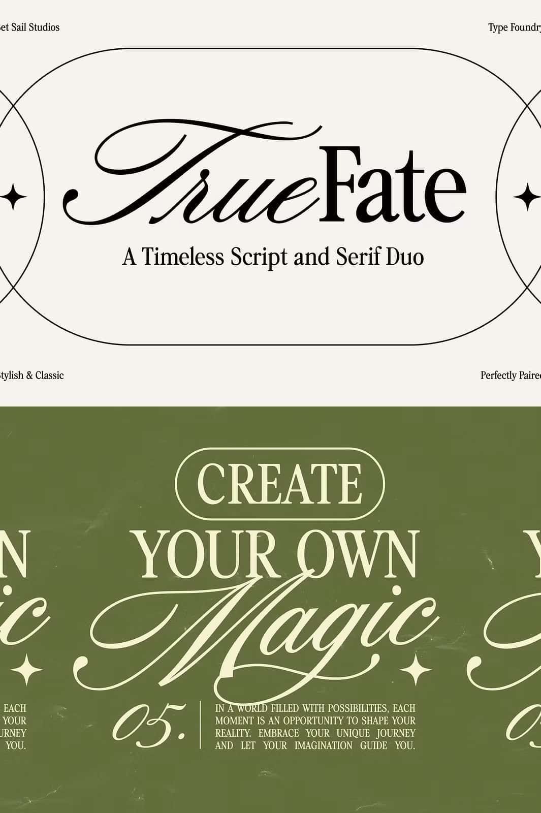 True Fate Font Set — Leasted — Design Resources