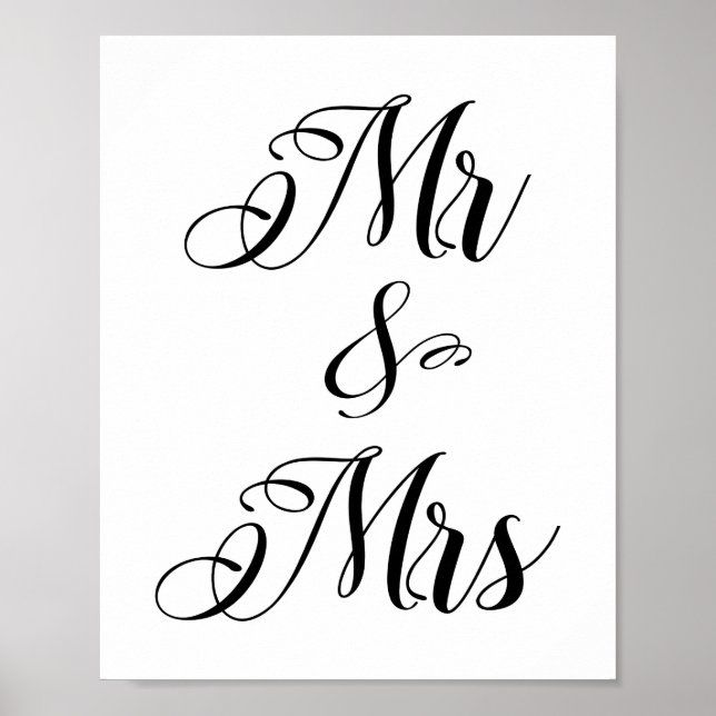 Mr & Mrs, Mister And Misses Poster
