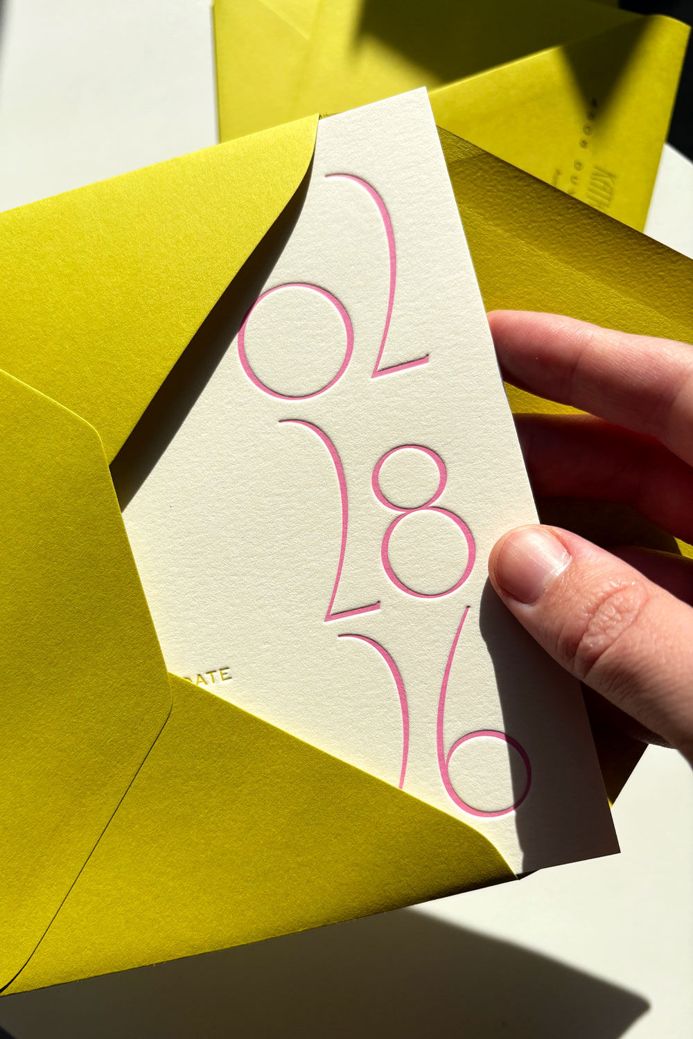 Art Nouveau Wedding Invitations with Foil & Letterpress