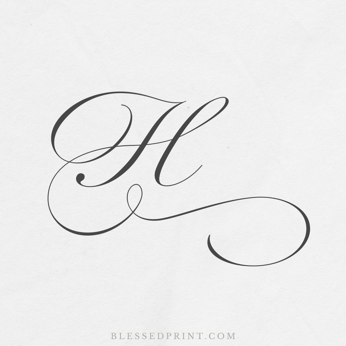 Flourished H Wedding Font: Elegant & Beyond Perfection