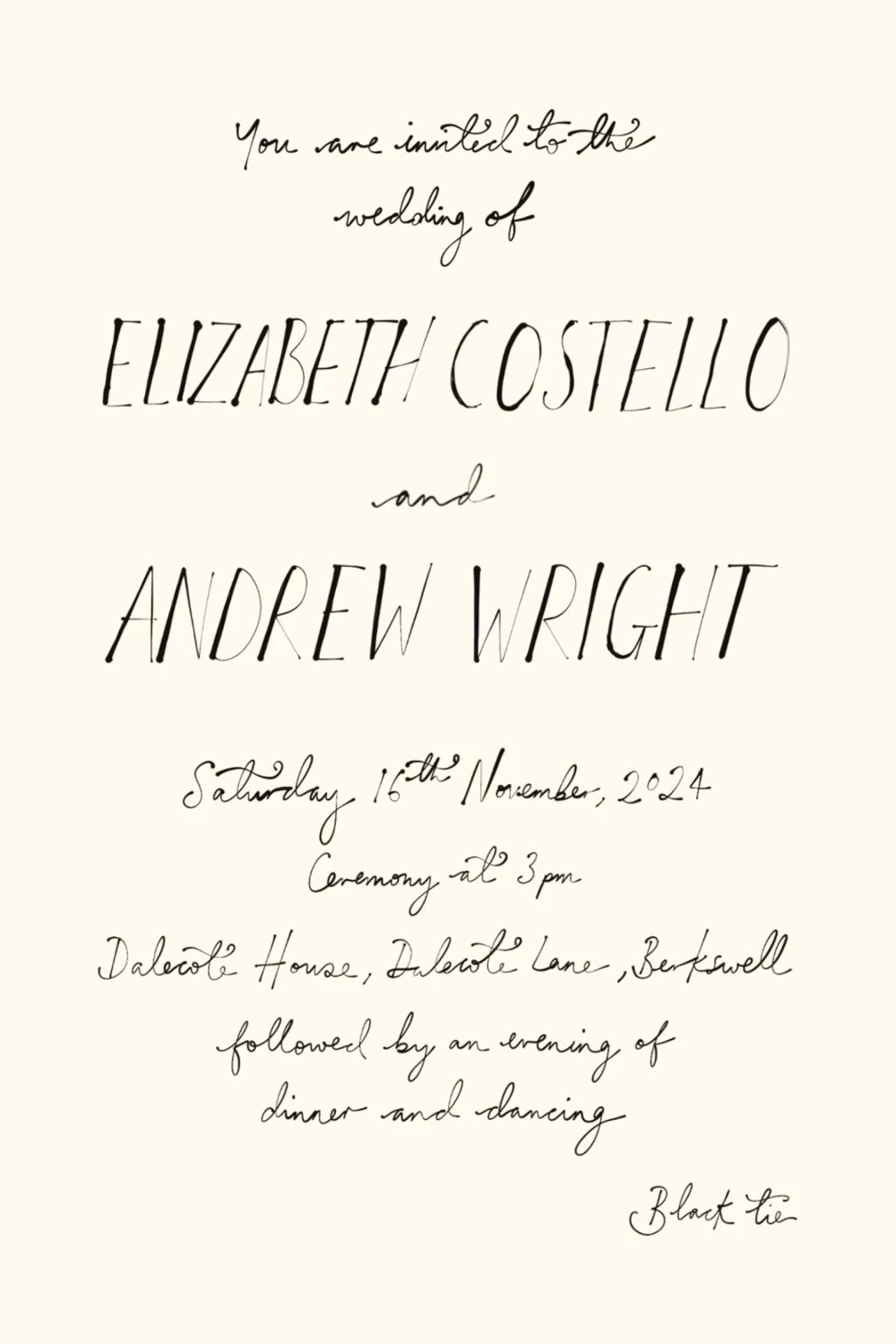 Vintage Inspired Wedding Invitation | Elegant Hand Lettered Stationery Inspo