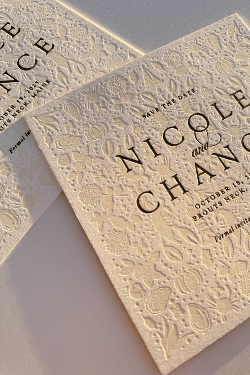 Meet Us In Maine + Letterpress Wedding Suite