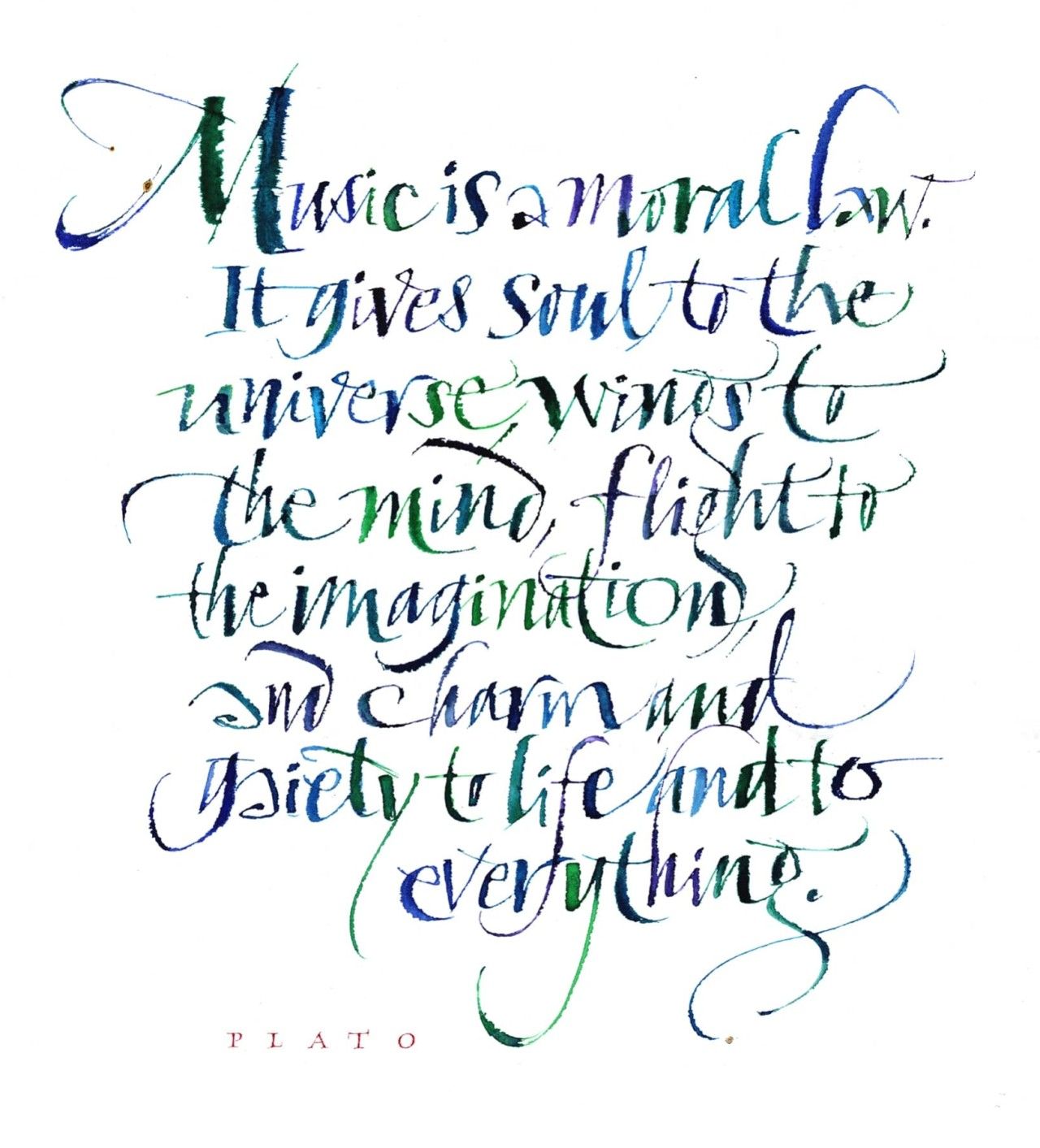 Pointed Brush/Ruling Pen: Lively Letters