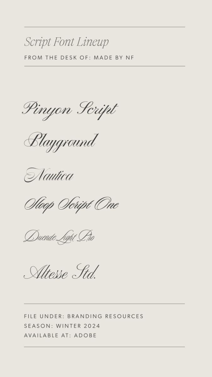 Luxury Script Fonts for Elevated Brands