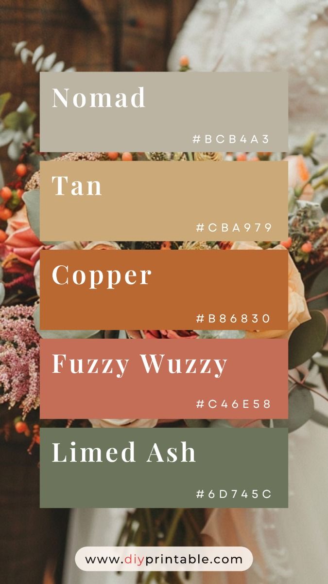 Boho Wedding Color Palette