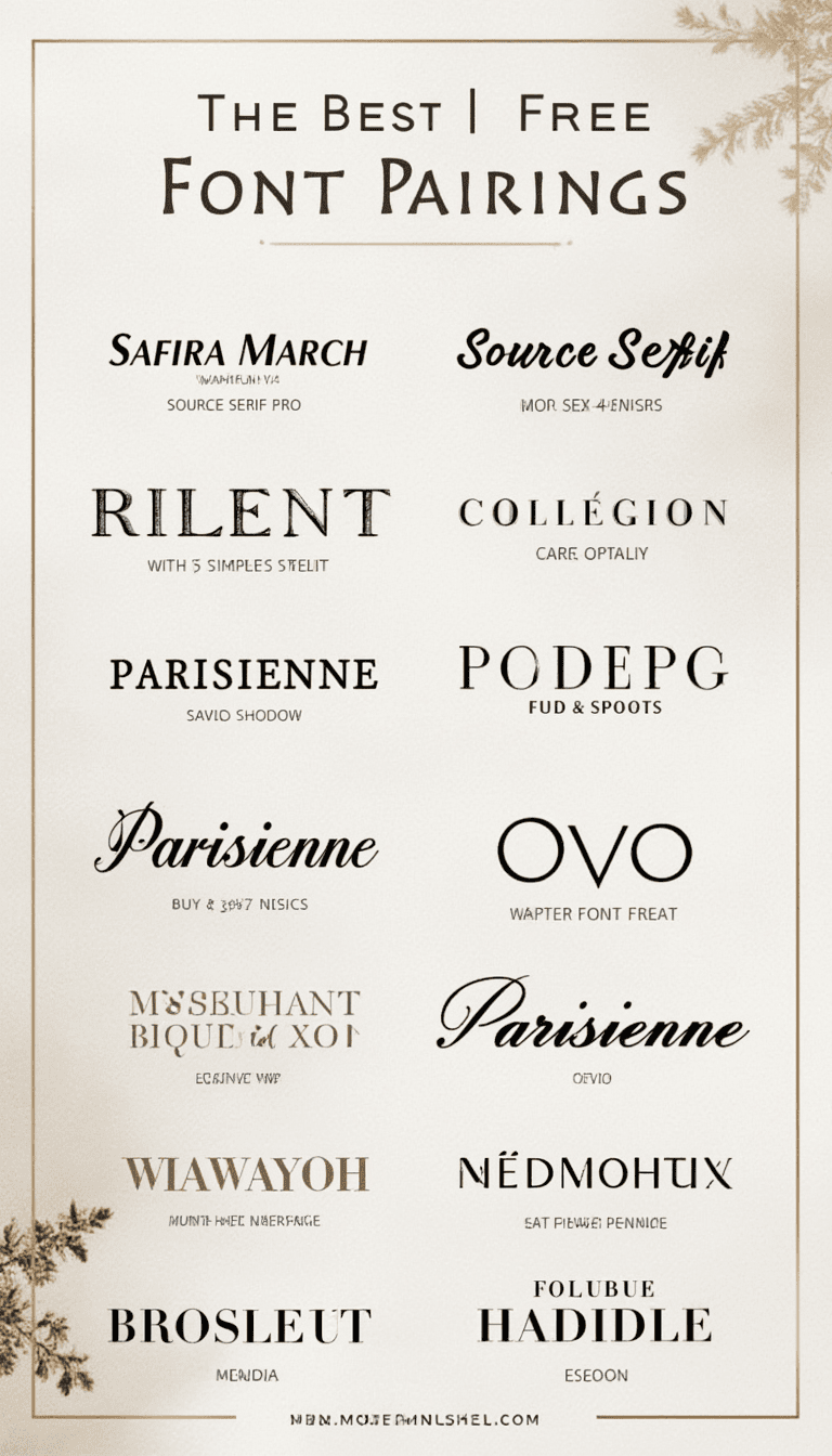 Serif Fonts for Elegant Luxury Branding Combinations