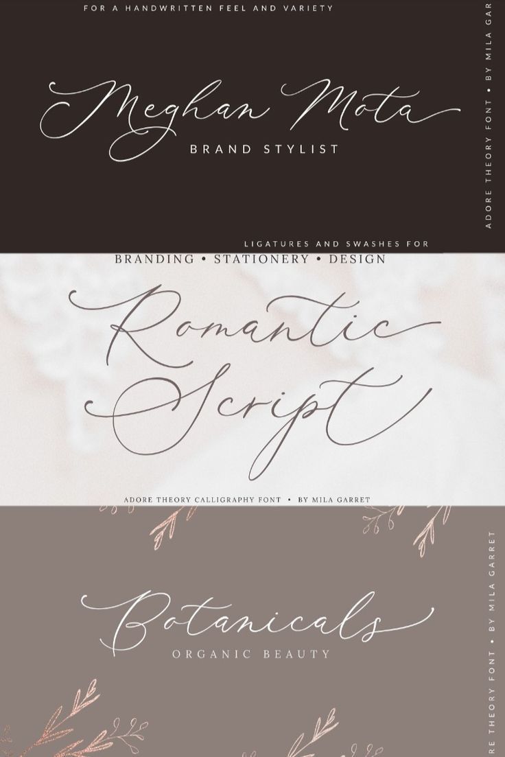 Modern Wedding Font for Invitations and Calligraphy