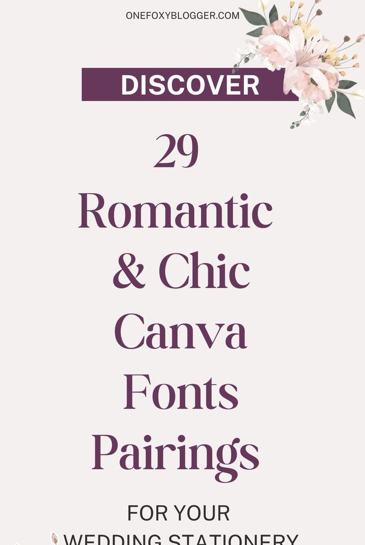 Free Wedding Font Combinations
