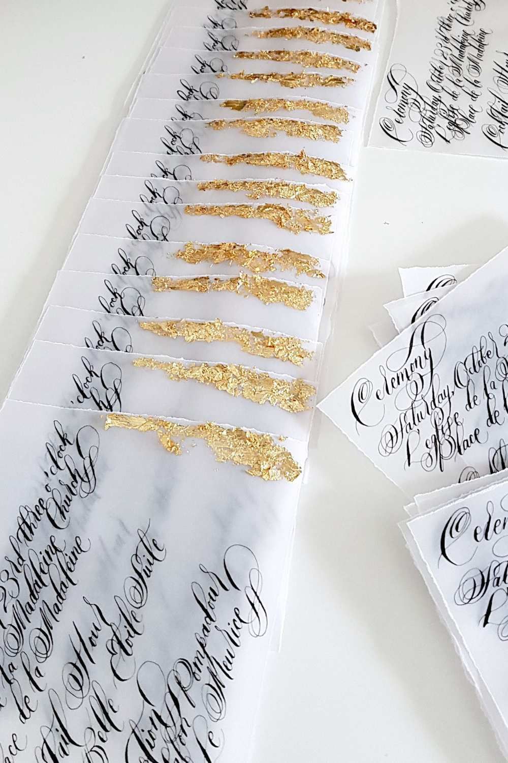 Calligraphy Wedding Invitations — Wedding at Le Meurice, Paris