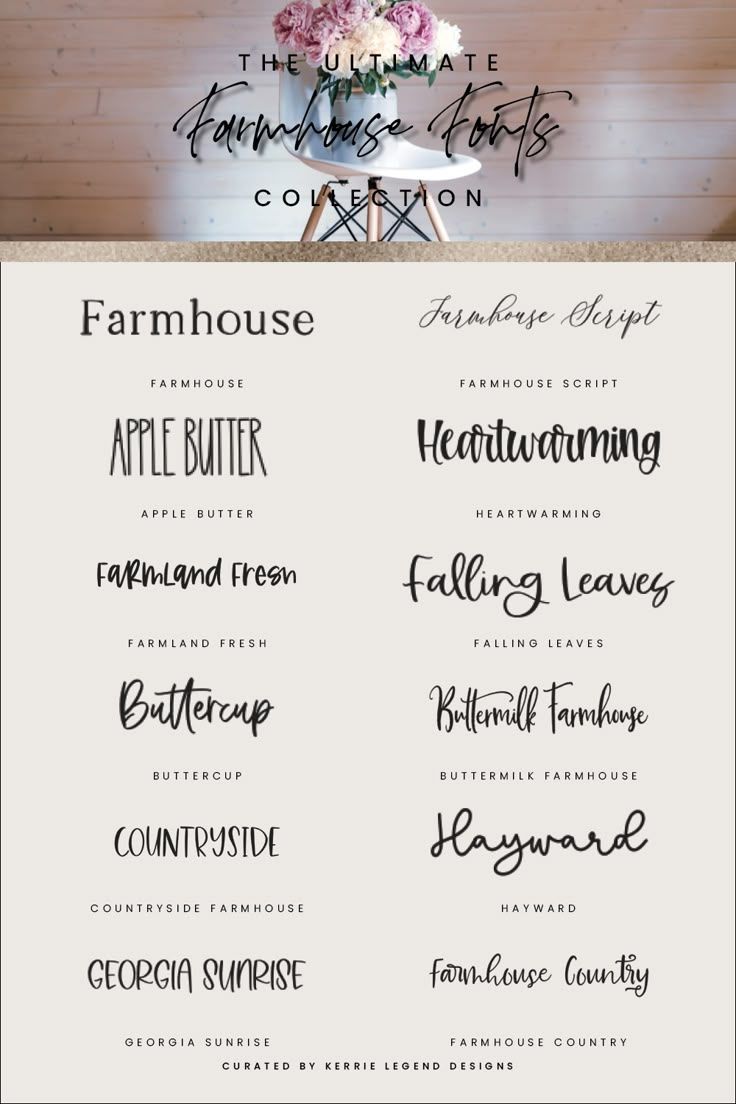 Best Farmhouse Fonts for Branding and Design
