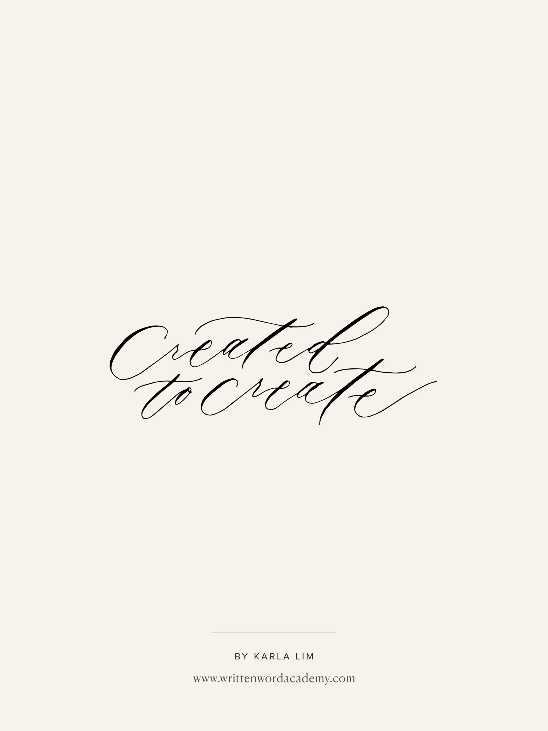 Creative Process for Calligraphy