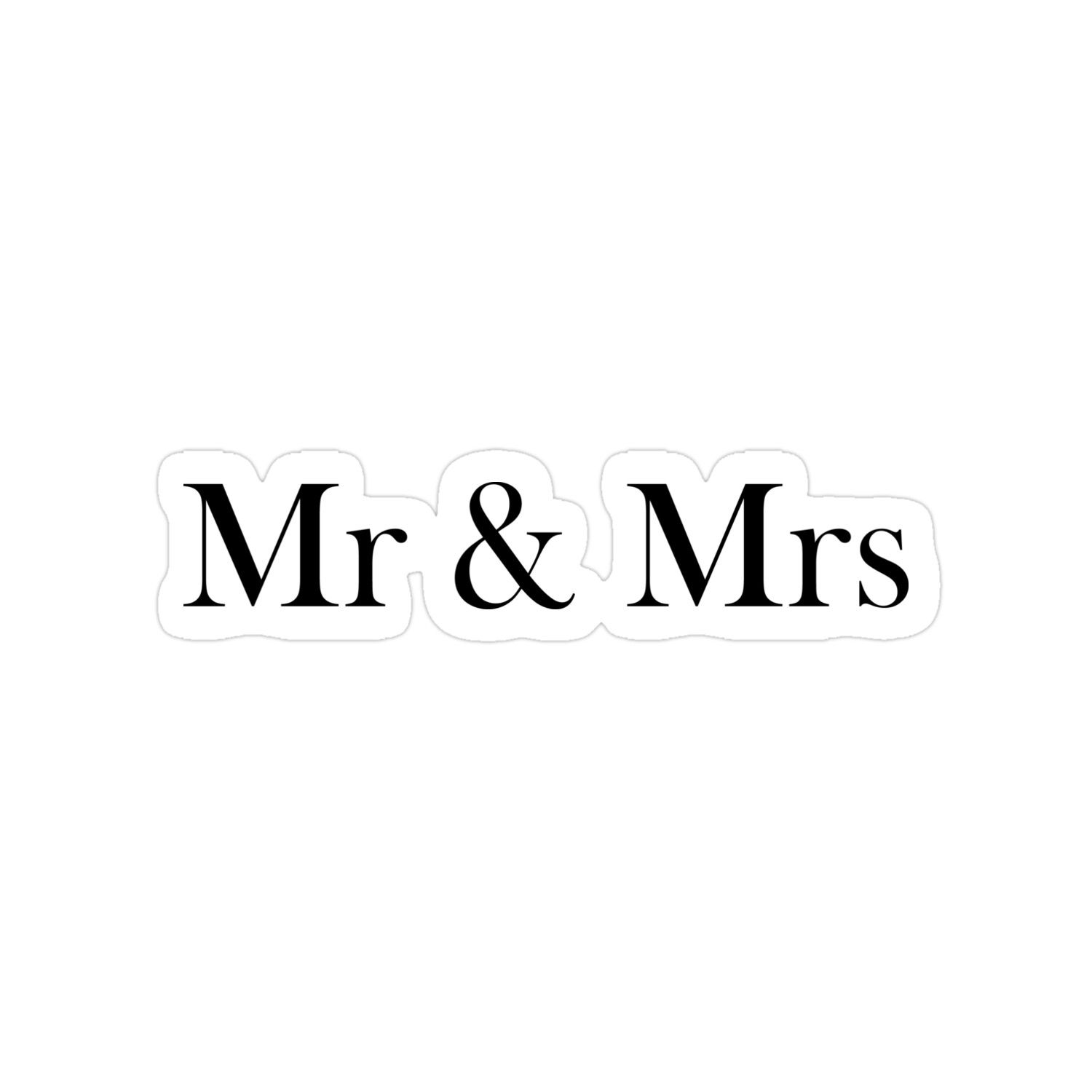 Mr. & Mrs. Sticker
