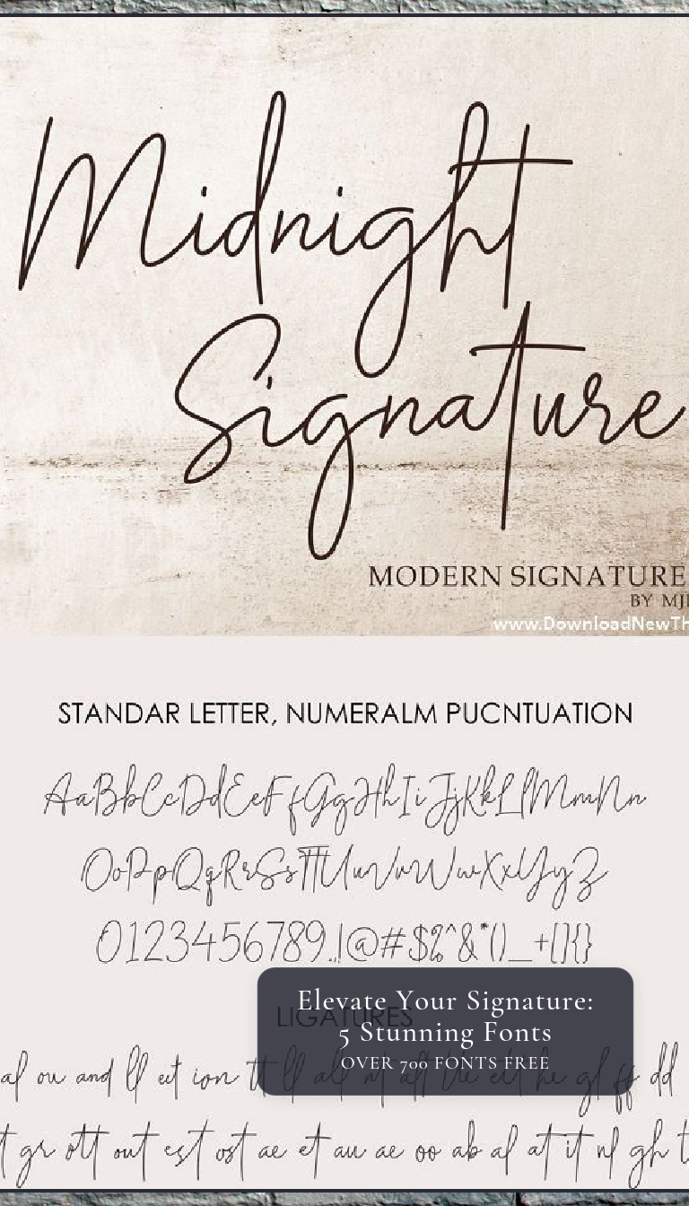 Elevate Your Signature: 5 Stunning Fonts