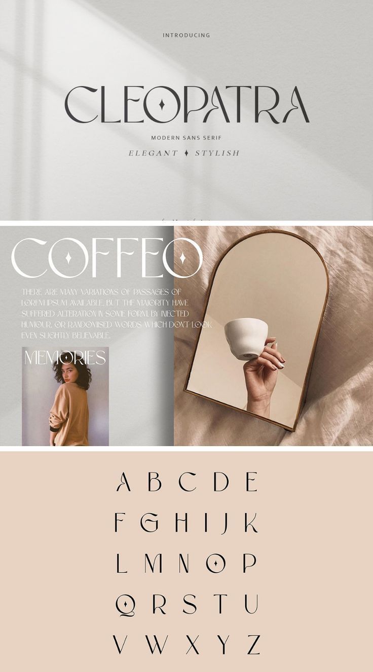 Cleopatra Modern Sans Serif Font ✨