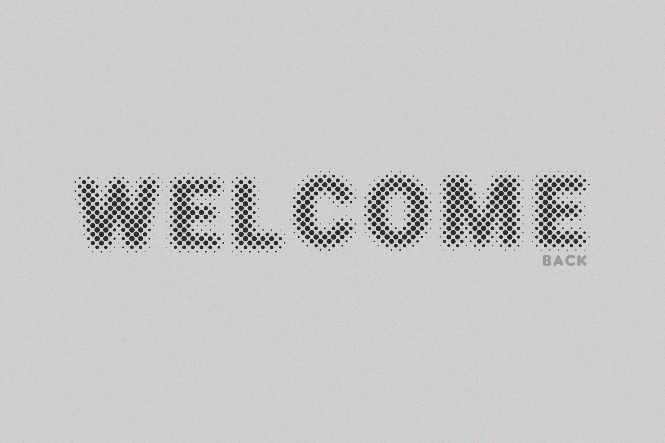 Vector Welcome Sign Letters
