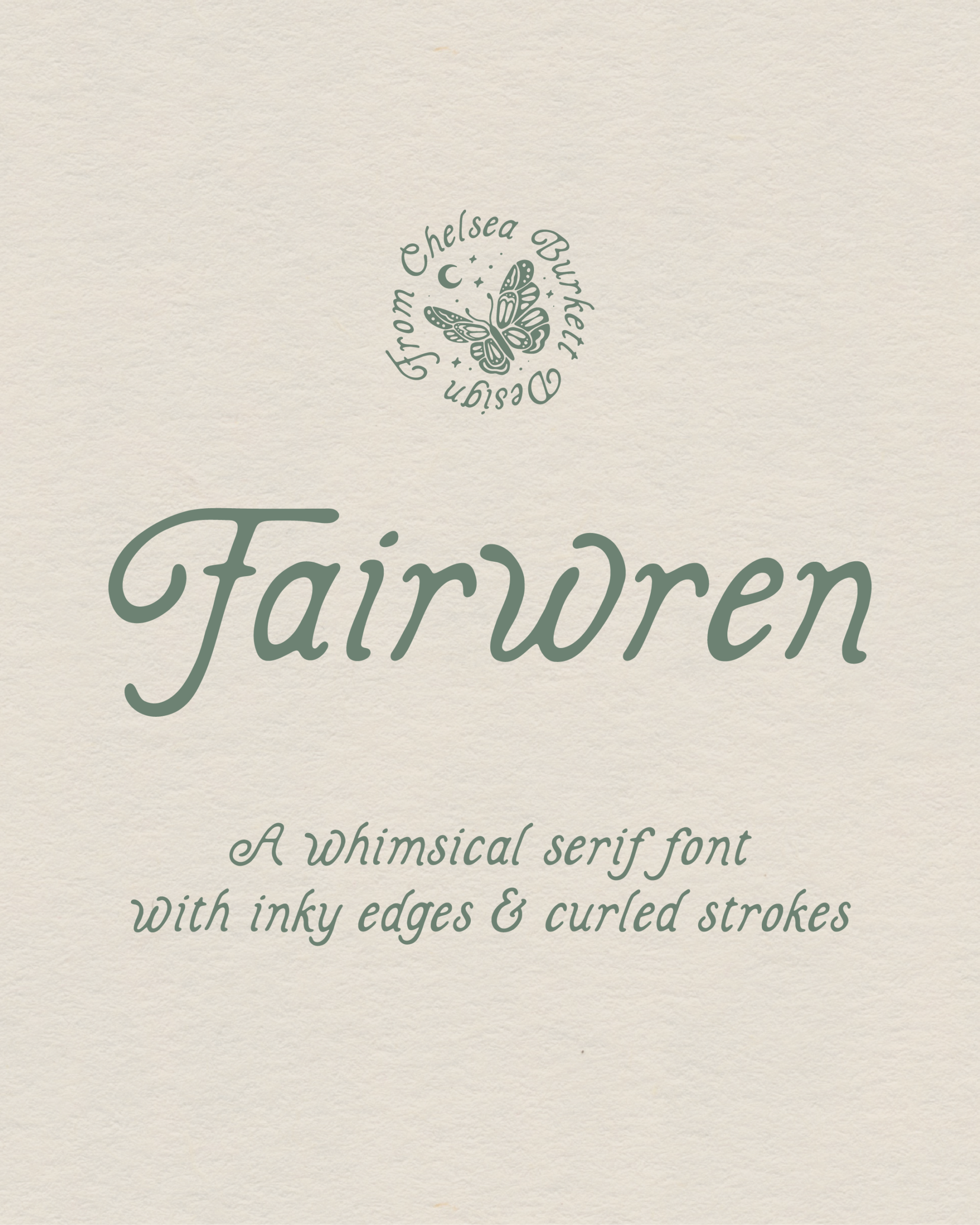 Fairwren — A Hand‑Drawn Serif with Cottagecore Magic for Creatives