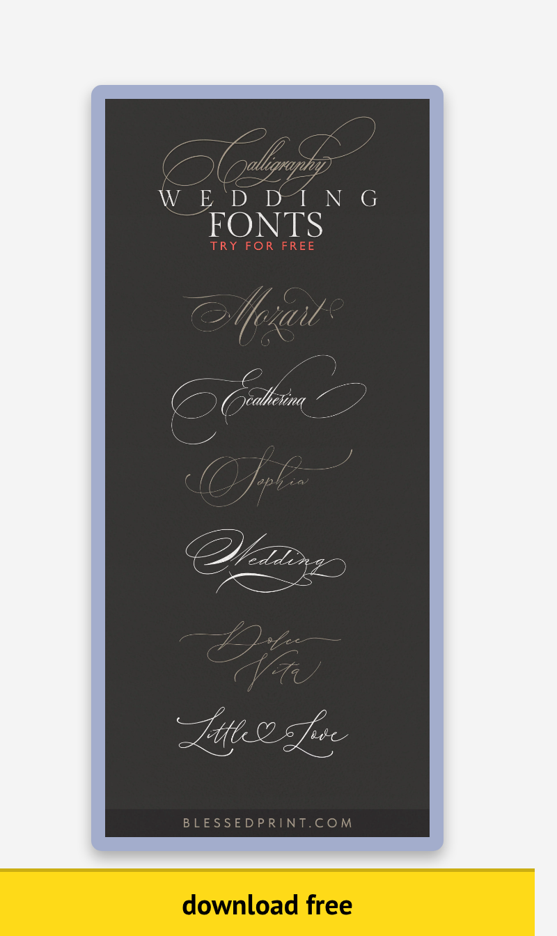 Get Your Free Demo Fonts Today at Blessed Print Font Shop