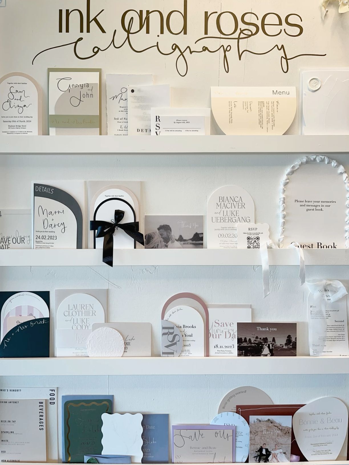 Wedding Invitations | Wedding Invites | Wedding Stationery Display | Letterpress