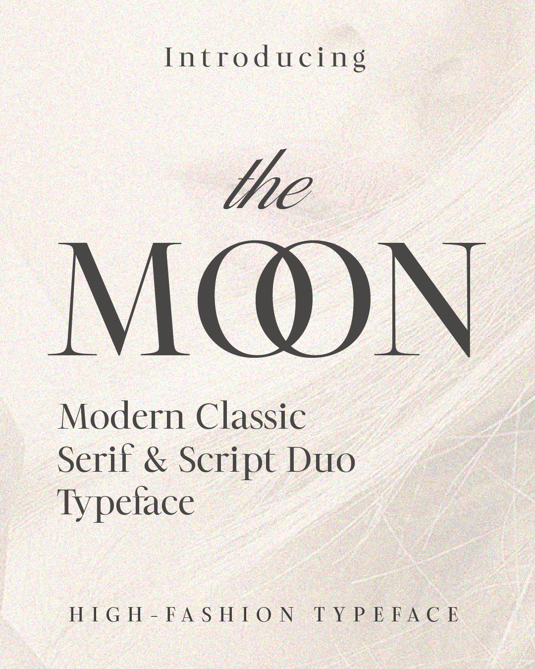 The MOON – Modern Classic Serif & Script Font Duo for Luxury Branding