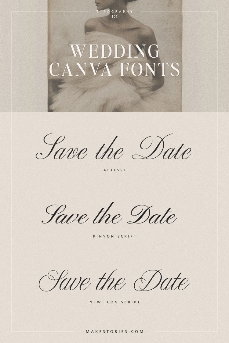 Delicate Canva Wedding Handwritten Script Fonts