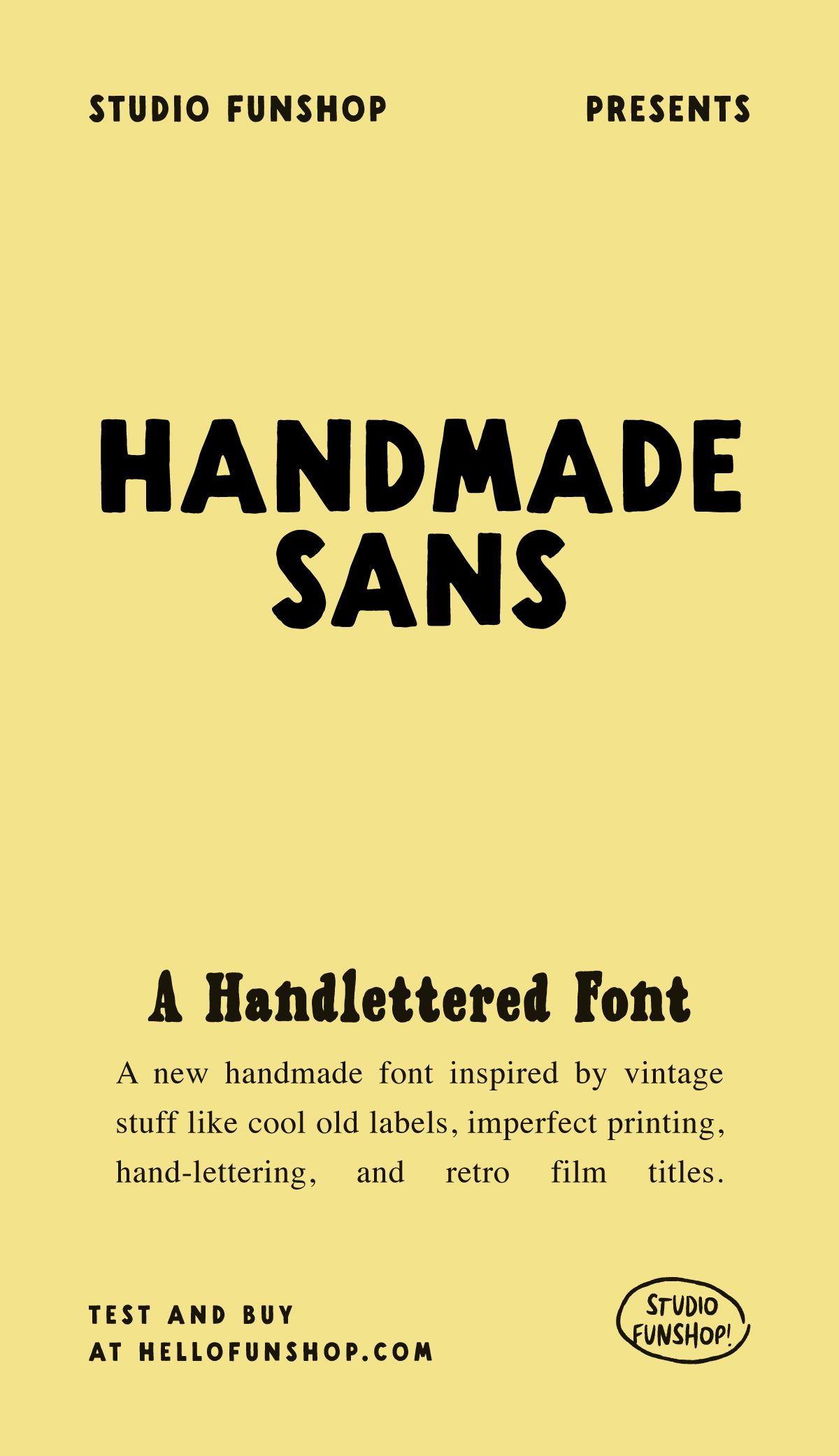Handmade Sans — A Handlettered Font
