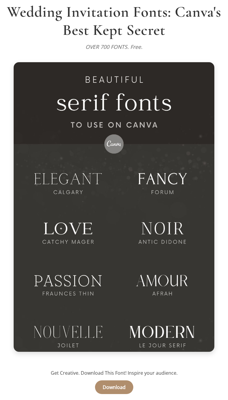 Wedding Invitation Fonts: Top Modern Free Fonts for 2026🔹