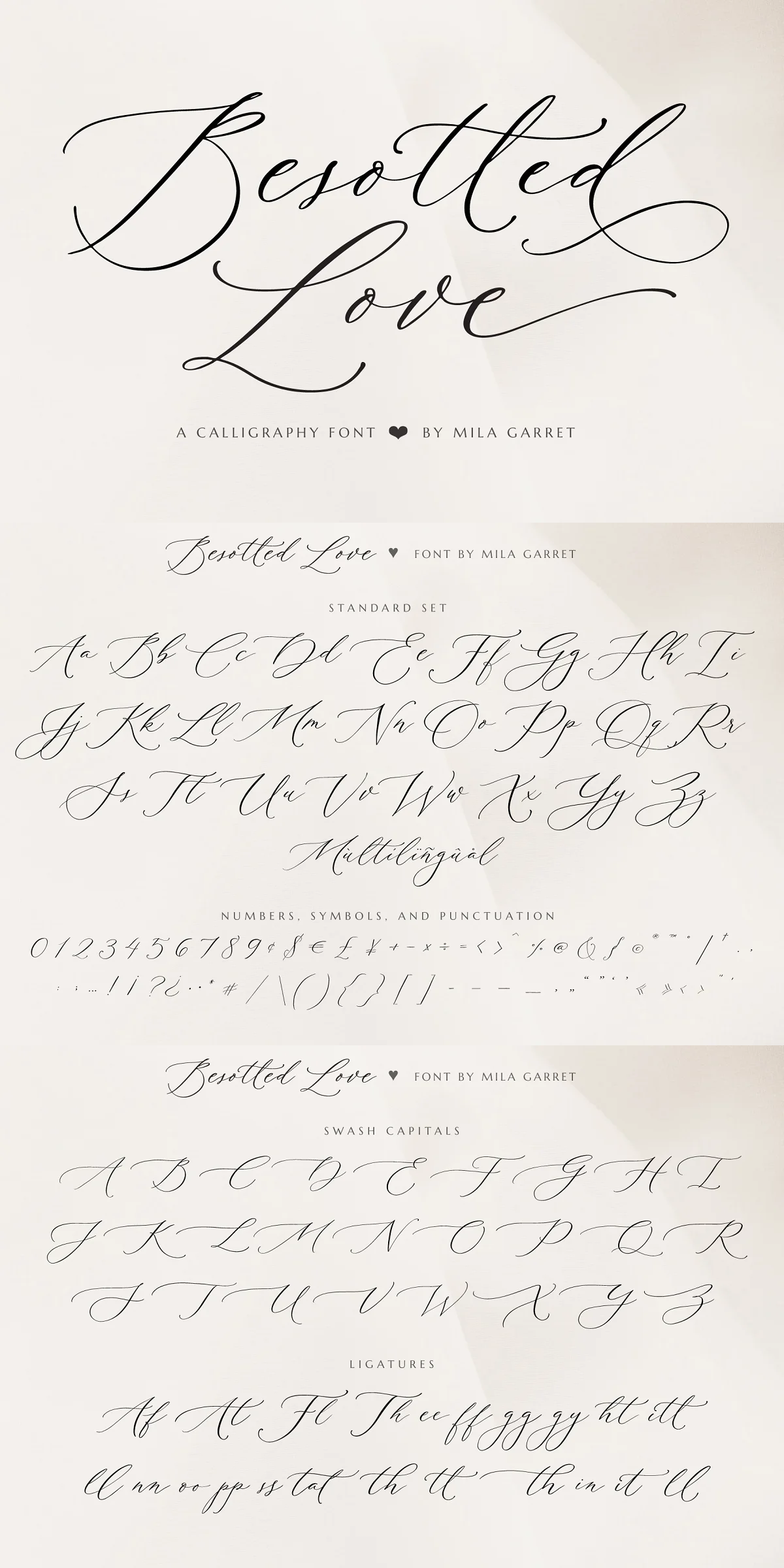 Besotted Wedding Calligraphy Font