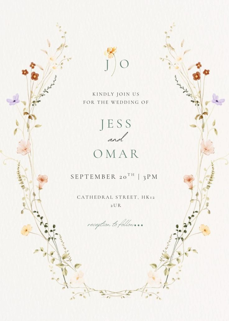 Editable Wedding Invitation Template | Digital Download | Elegant Printable Invite | Modern Weddi…
