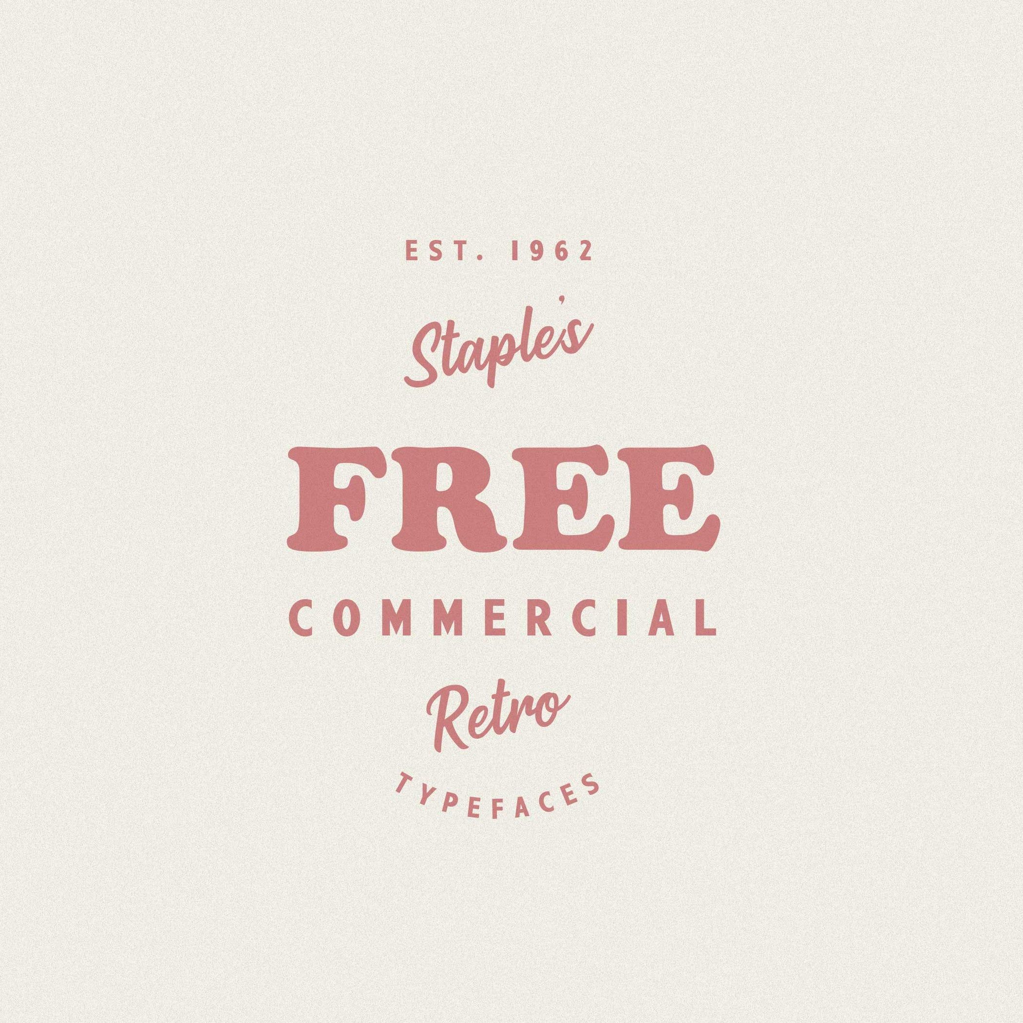 Our Favourite Free Commercial Retro Fonts