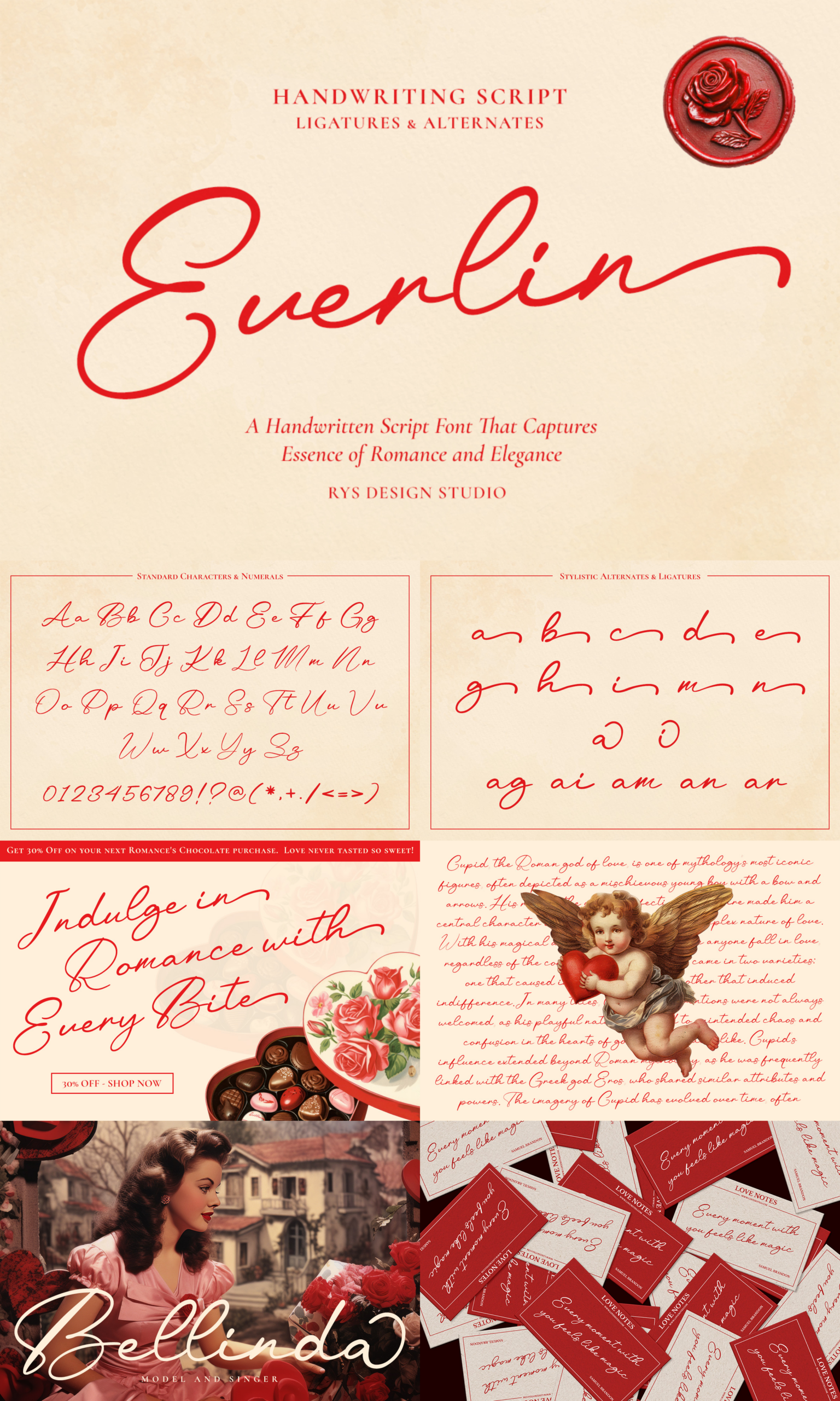 RYS Everlin A Handwriting Script Font