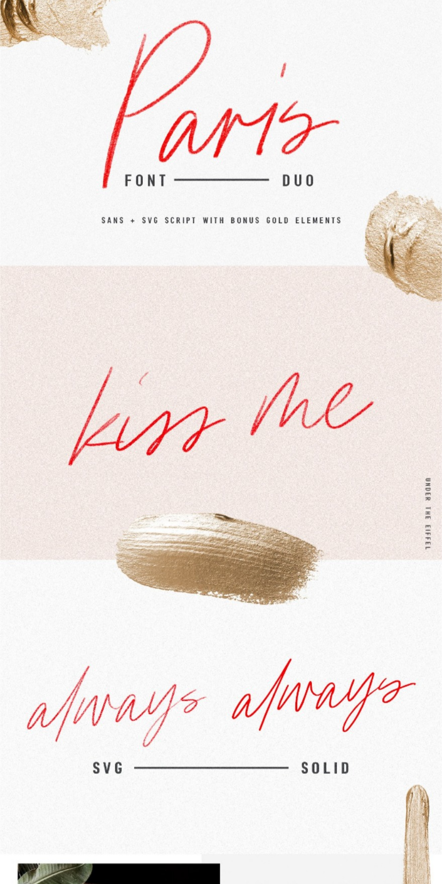 Paris | Font Duo + SVG with Extras