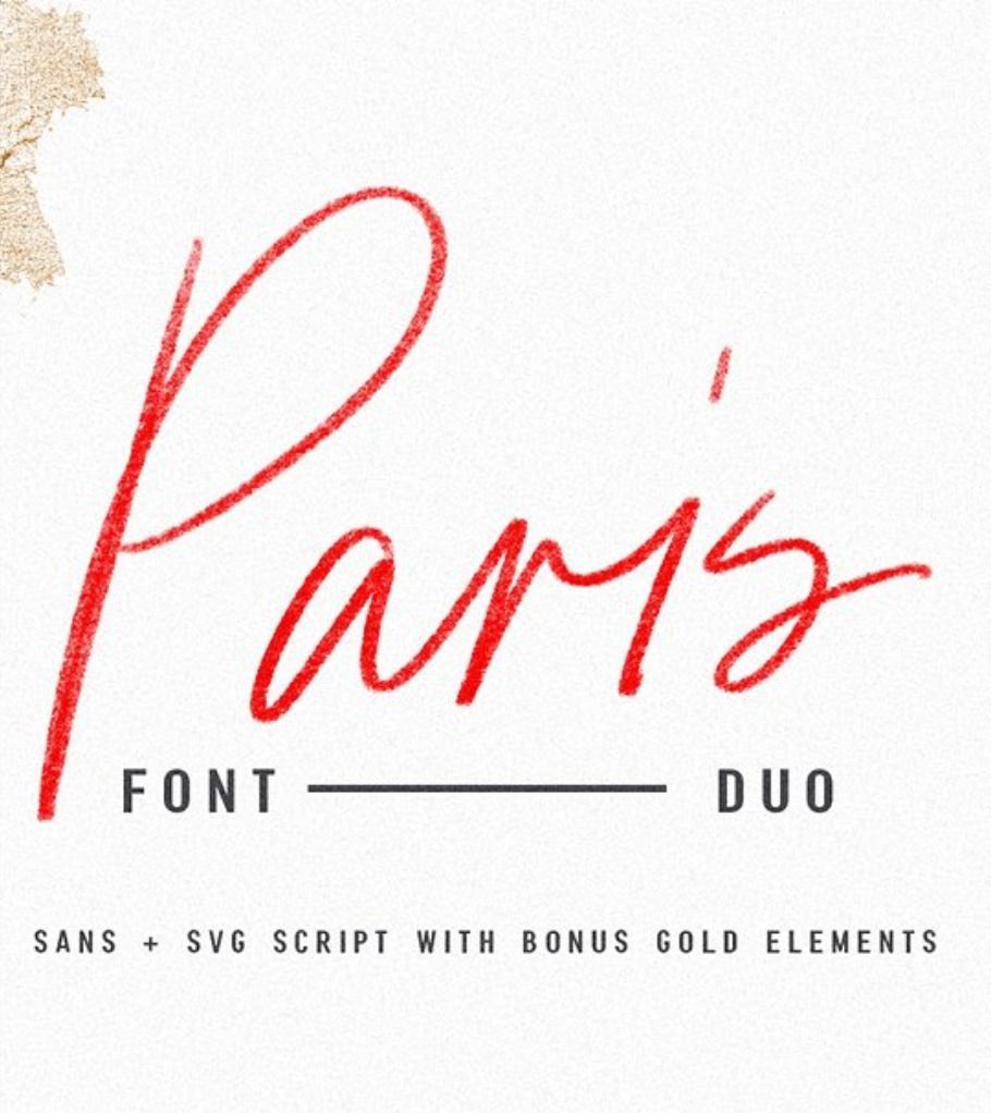 Paris | Font Duo + SVG with Extras