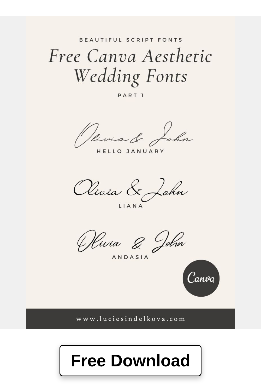 Best Wedding Font |