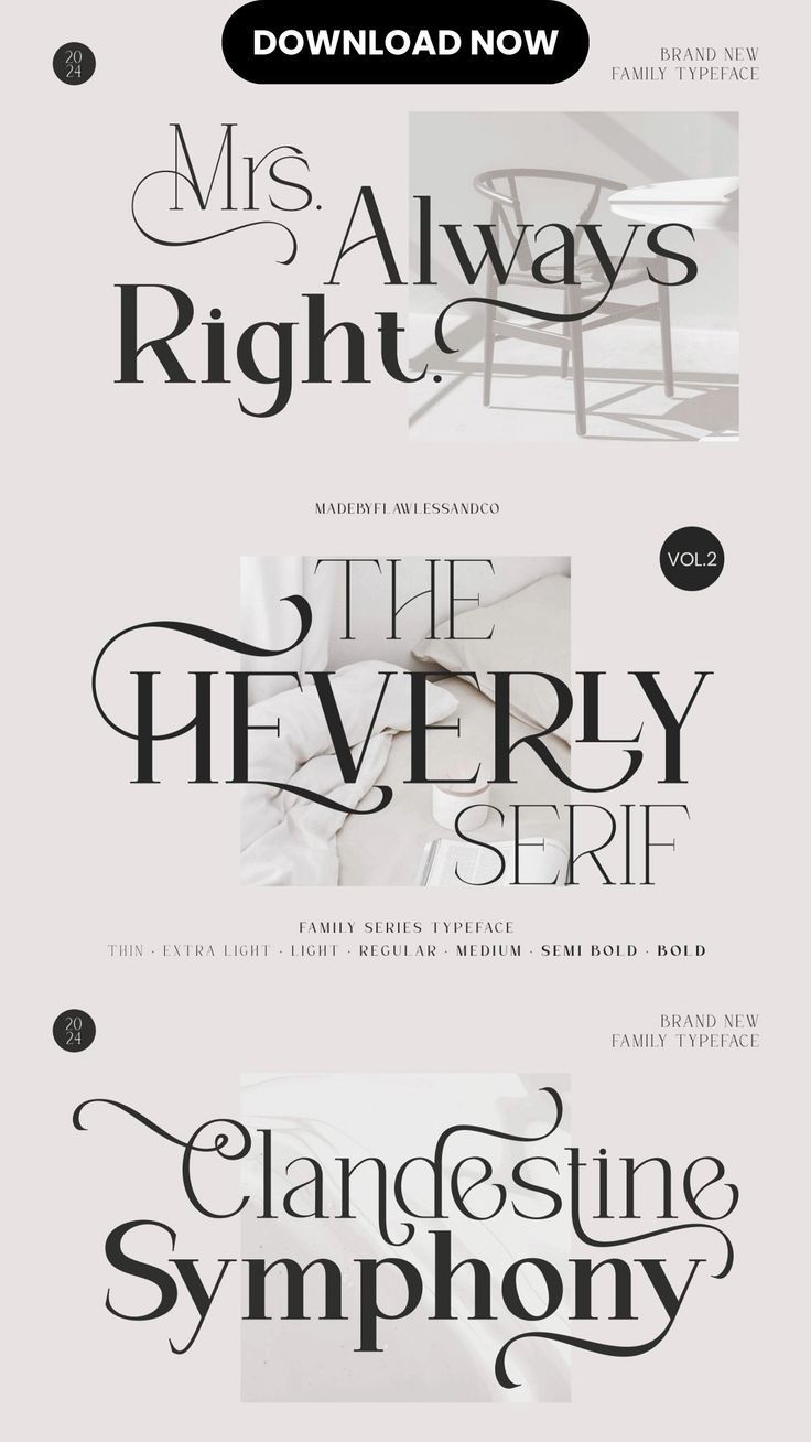 The Heverly Family Font Serif | Creative Market