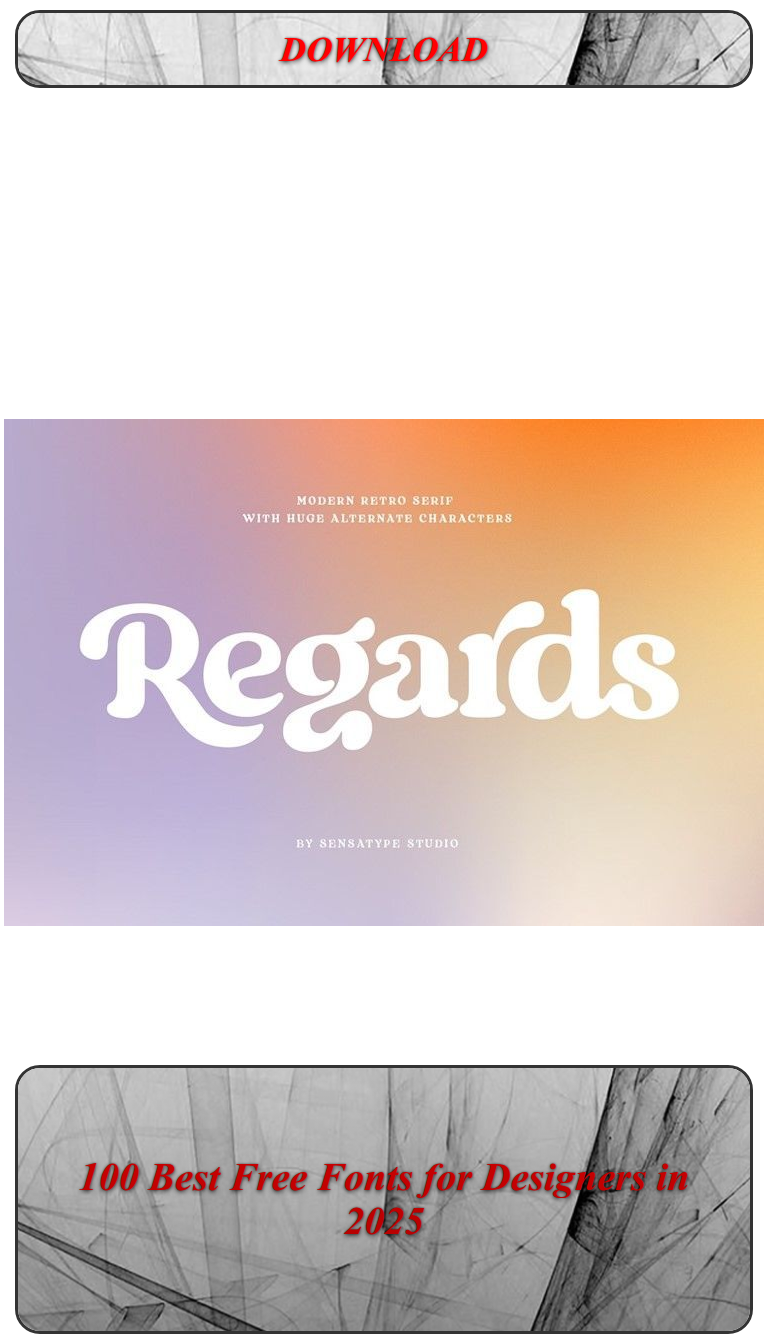 100 Best Free Fonts for Designers in 2025