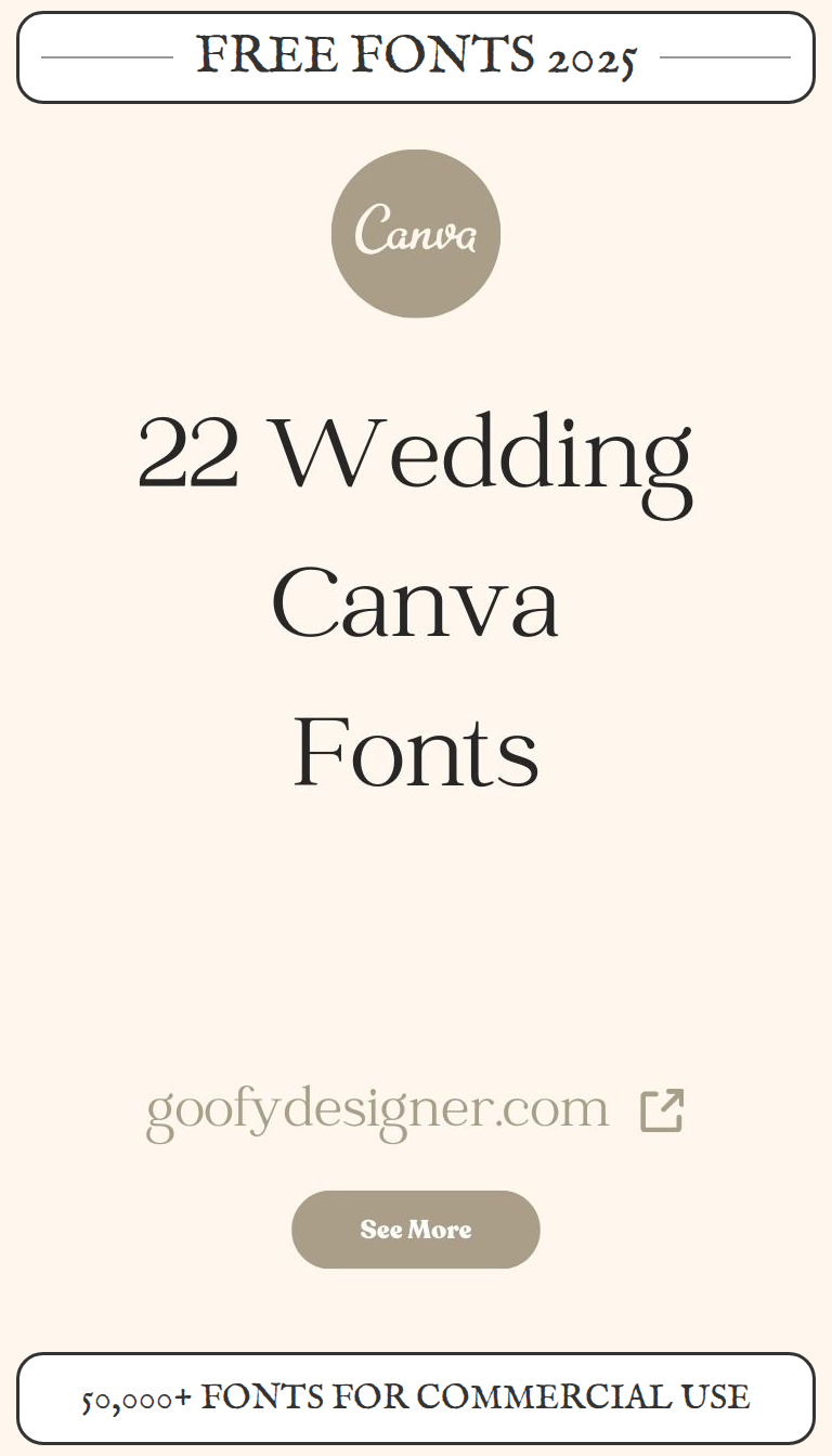 22 Canva Wedding Font Ideas