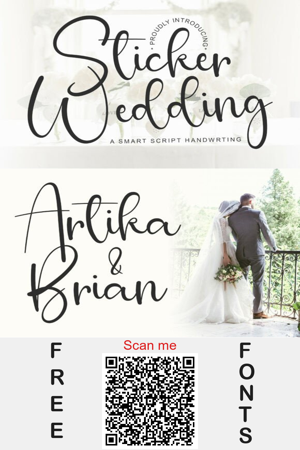 Sticker Wedding Font: Sweet Handwritten Script for DIY & Cricut Projects