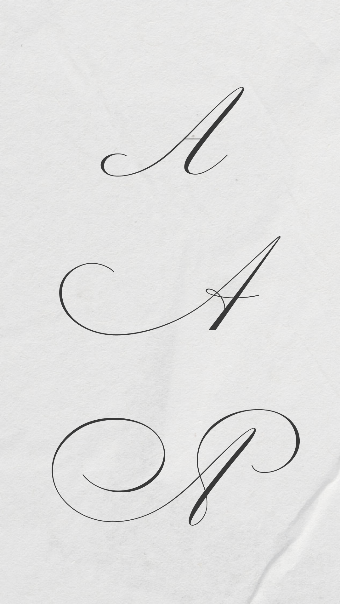 Letter A in Beyond Perfection – Elegant Calligraphy Font