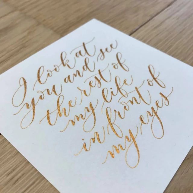 modern calligraphy love quote