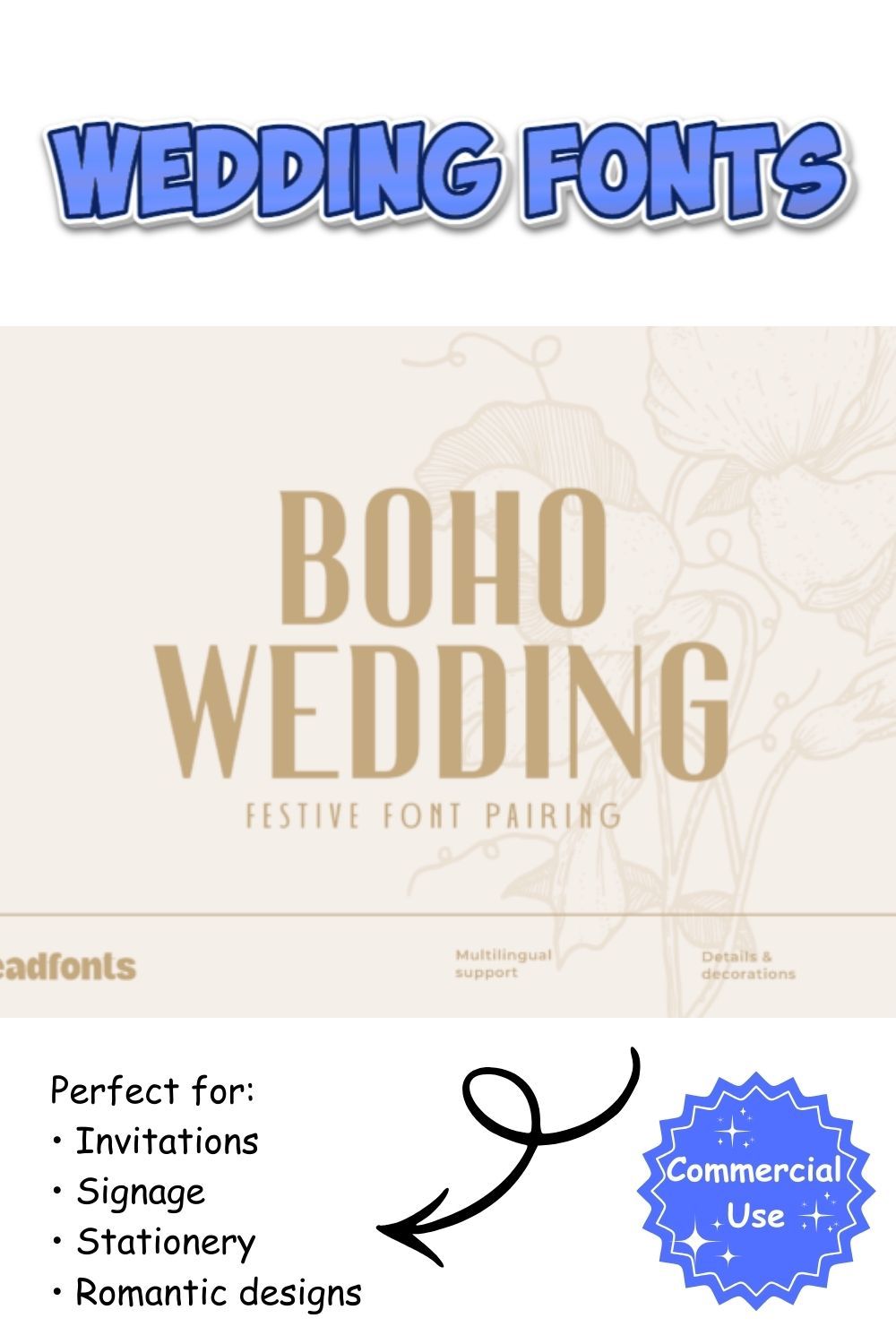 Wedding Fonts Collection | Elegant Script & Serif Fonts