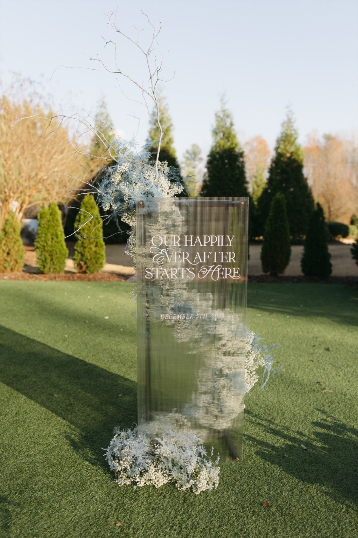 Happily Ever After Wedding Sign